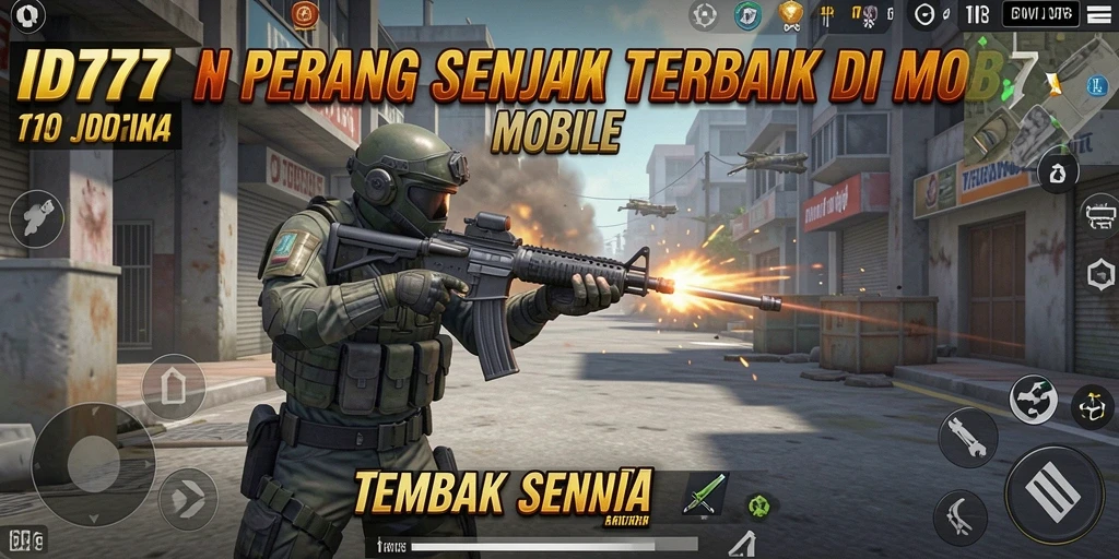 Tampilan antarmuka permainan ID777 dengan fitur Tembak Senjata yang intuitif.