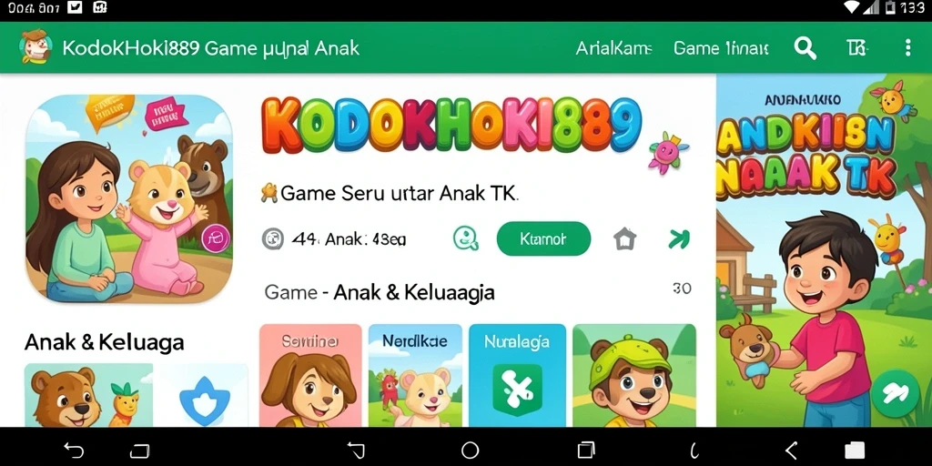 Antarmuka KODOKHOKI889 yang ceria dan interaktif.
