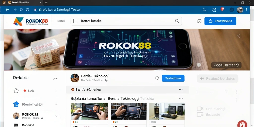 Antarmuka ROKOK88 yang mudah digunakan untuk berita Teknologi.