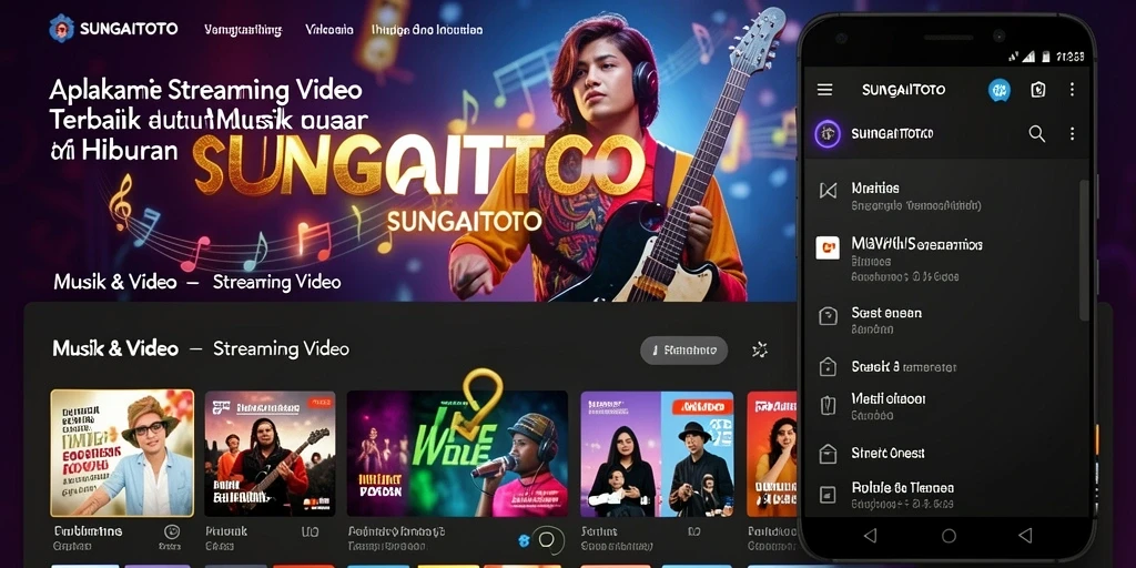Tampilan antarmuka SUNGAITOTO yang menarik dan fungsional untuk Streaming Video.